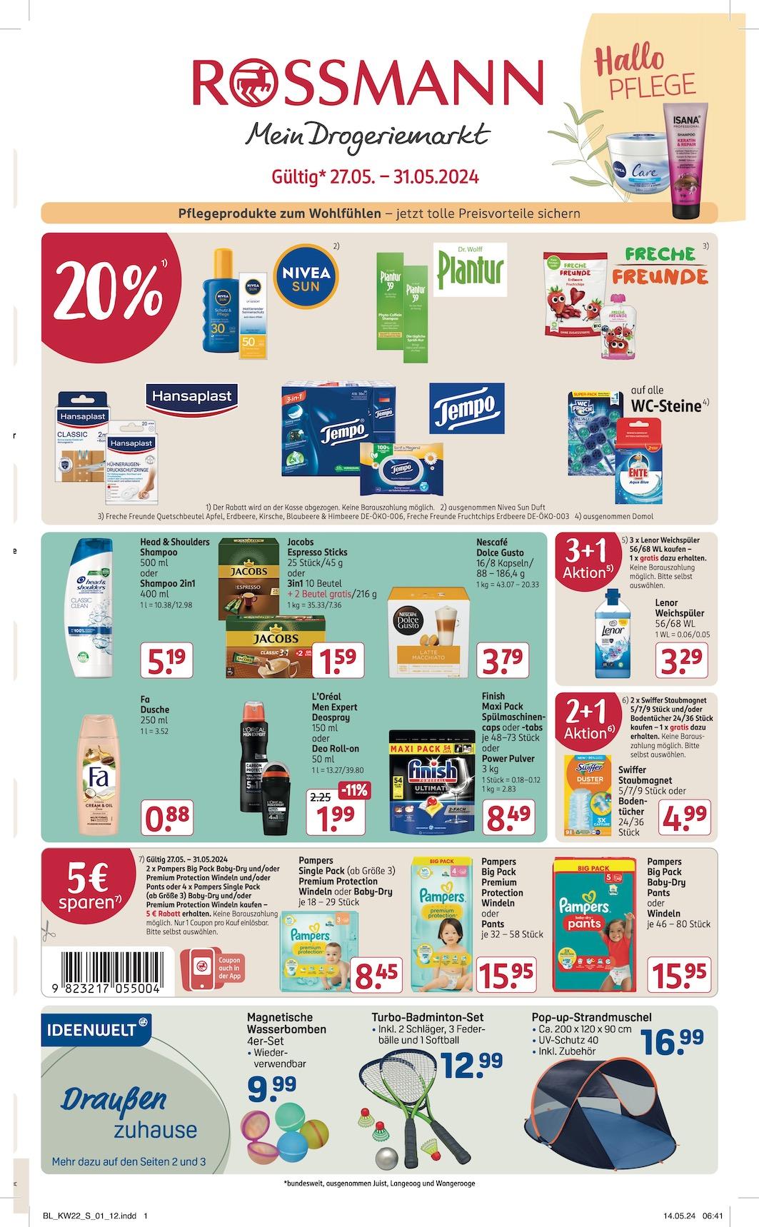 Rossmann Aktueller Prospekt ab Montag Seite 1