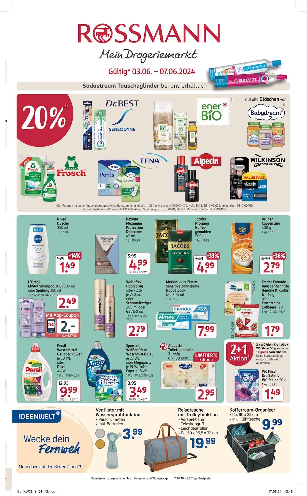 Rossmann Aktueller Prospekt ab Montag Seite 1