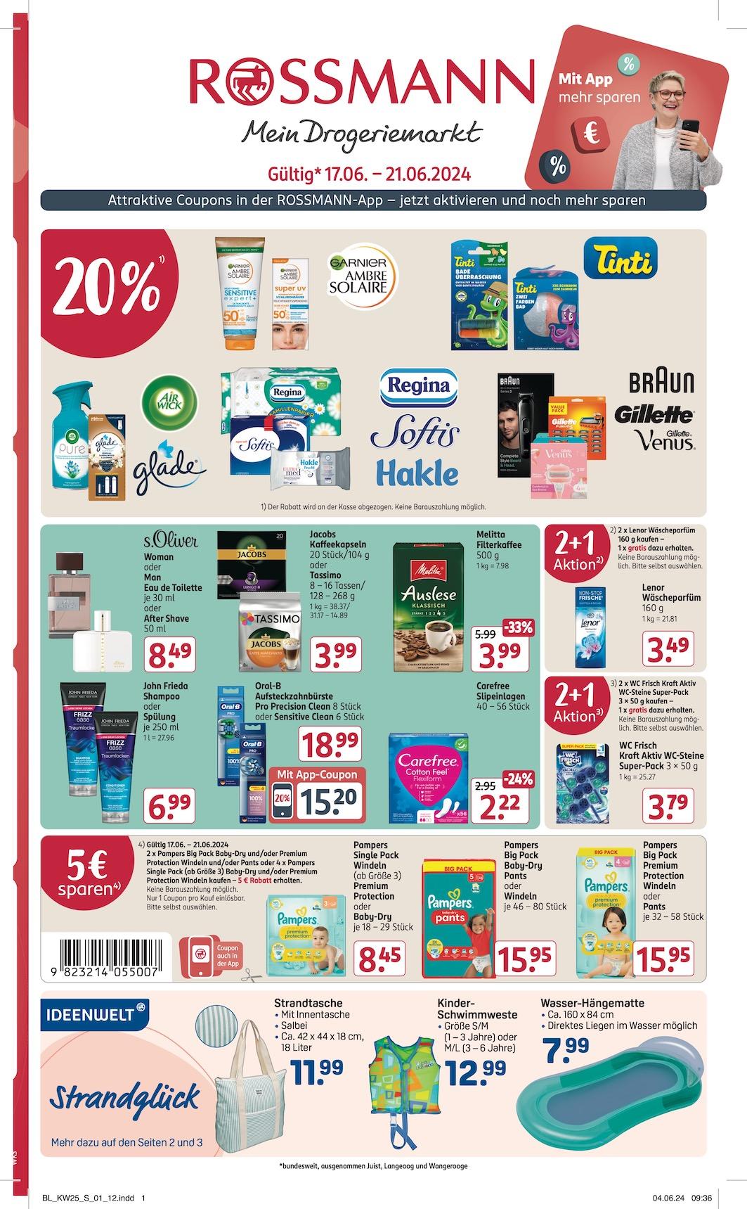 Rossmann Aktueller Prospekt ab Montag Seite 1