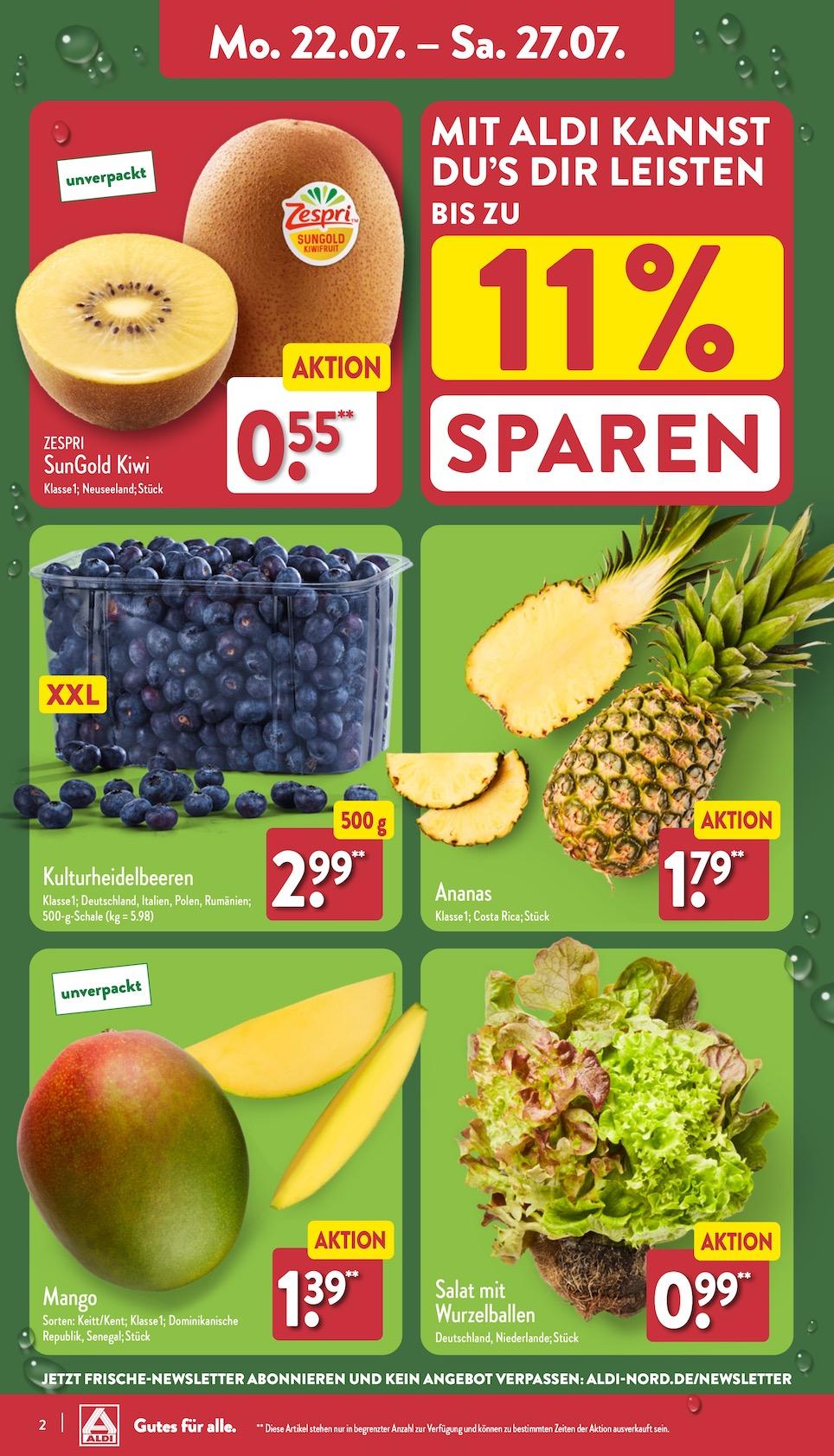 Aldi Aldi Nord Prospekt ab Montag Seite 2