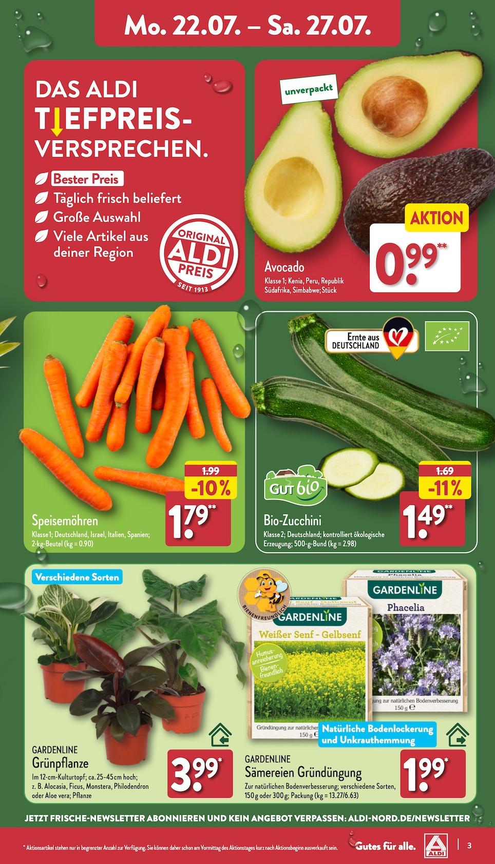 Aldi Aldi Nord Prospekt ab Montag Seite 3