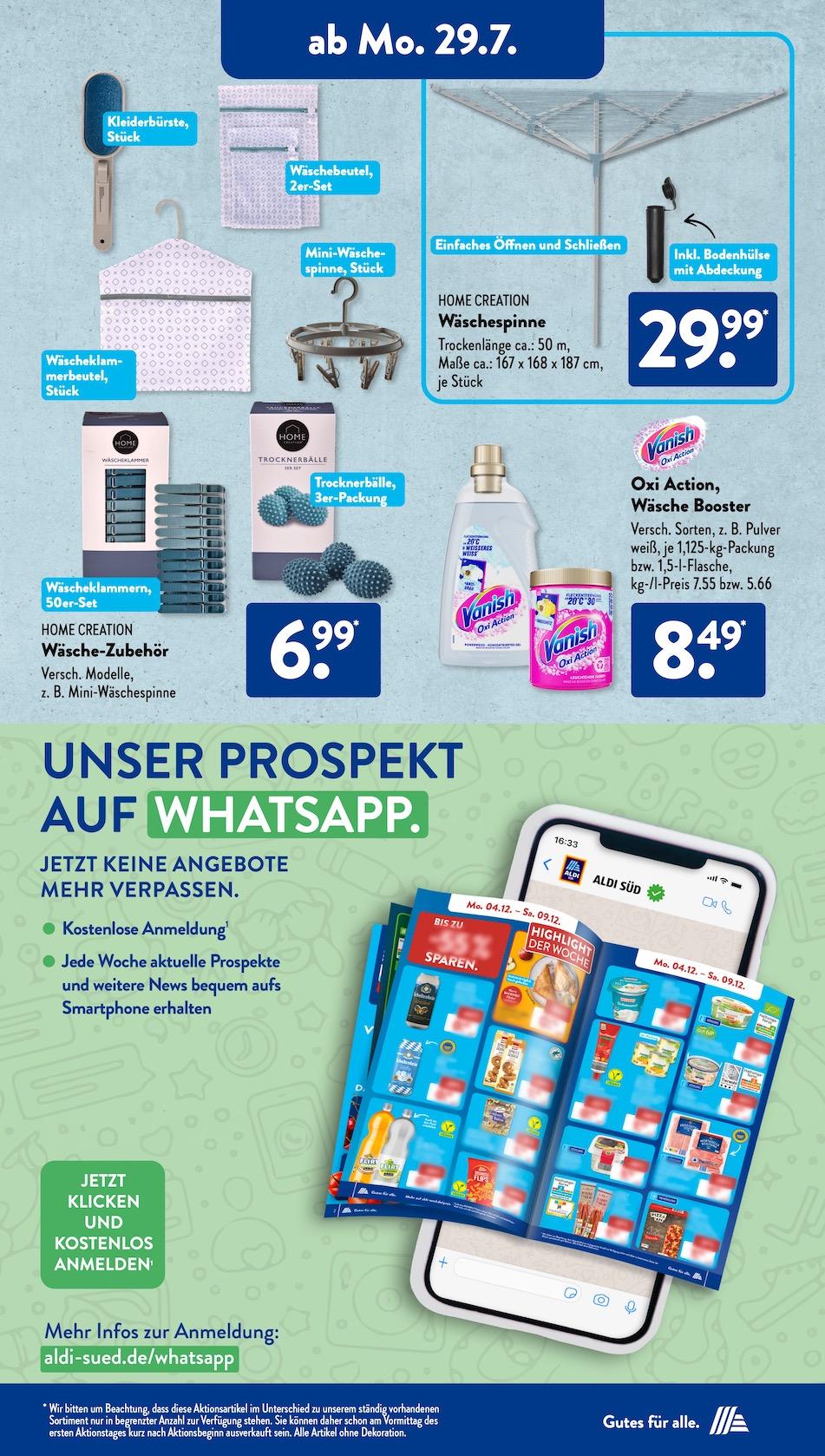 Aldi Aldi Süd Prospekt ab Montag Seite 7