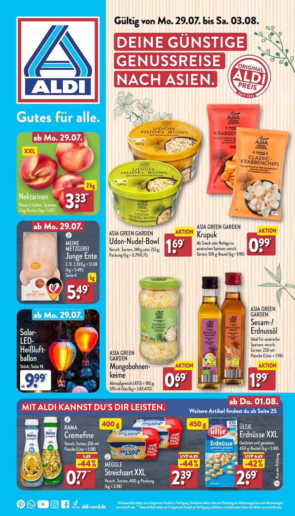 Aldi Aldi Nord Prospekt ab Montag Seite 1