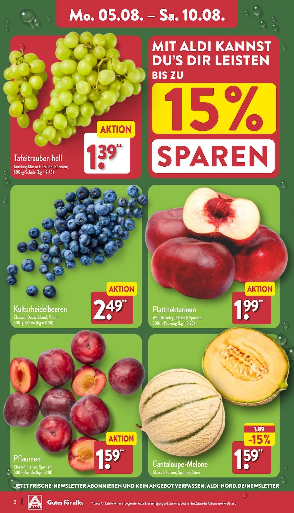 Aldi Aldi Nord Prospekt ab Montag Seite 2