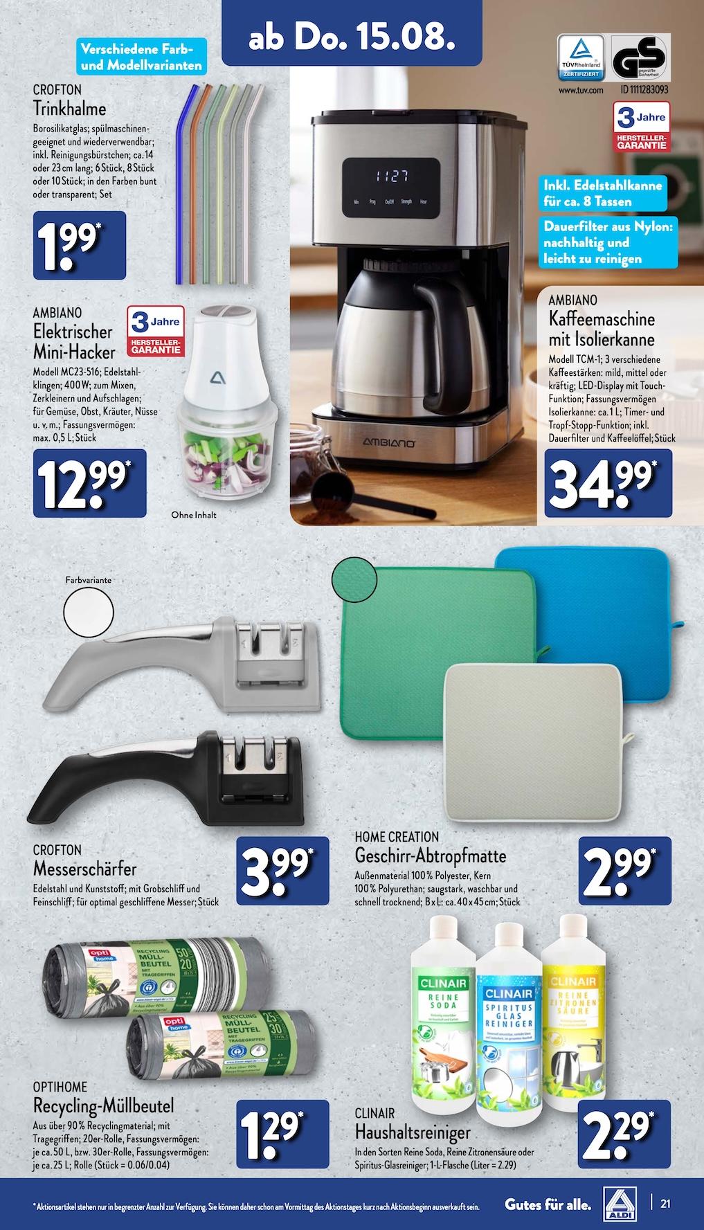 Aldi Aldi Nord Prospekt ab Montag Seite 21