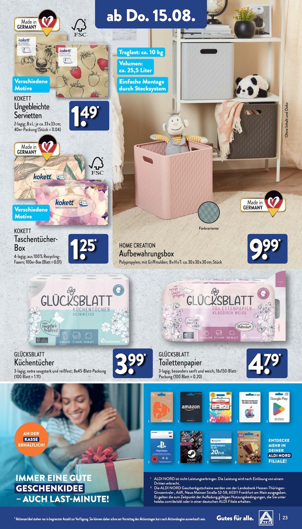 Aldi Aldi Nord Prospekt ab Montag Seite 23