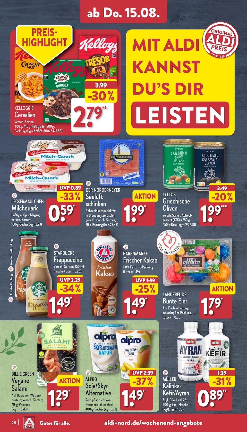 Aldi Aldi Nord Prospekt ab Montag Seite 28