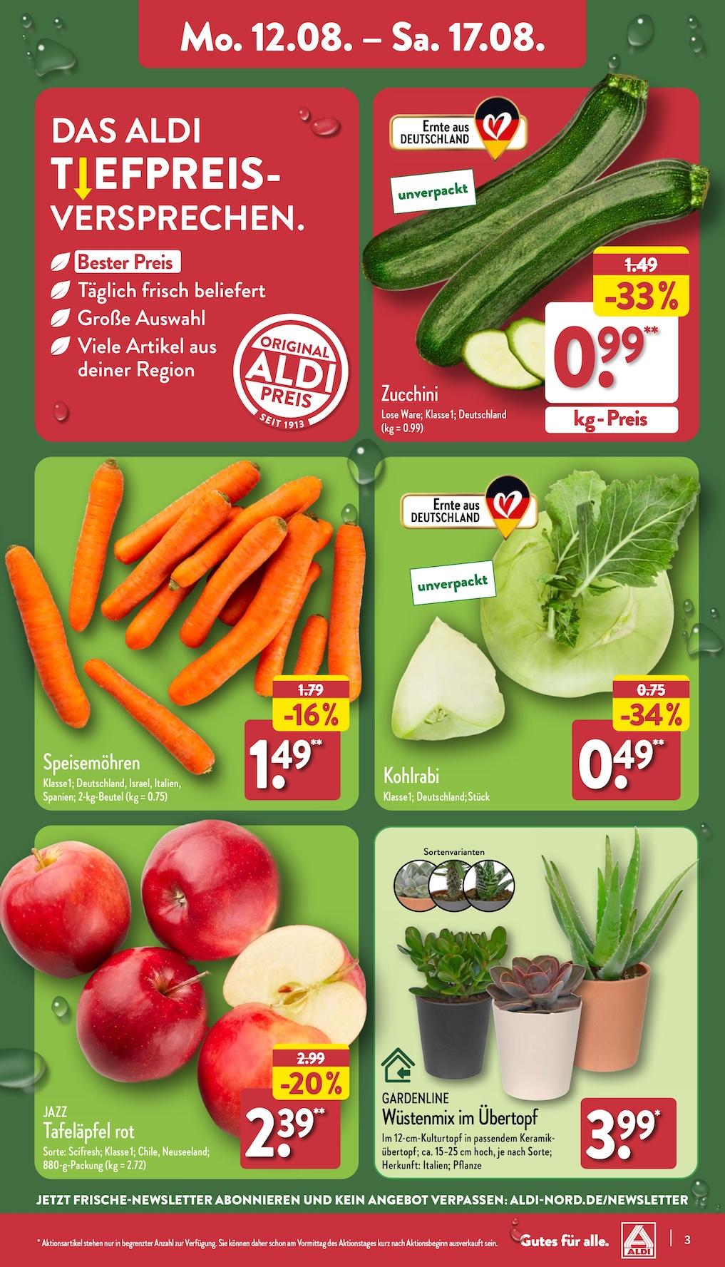 Aldi Aldi Nord Prospekt ab Montag Seite 3