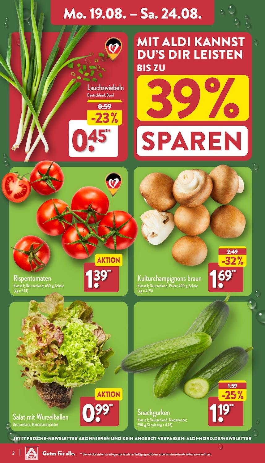 Aldi Aldi Nord Prospekt ab Montag Seite 2