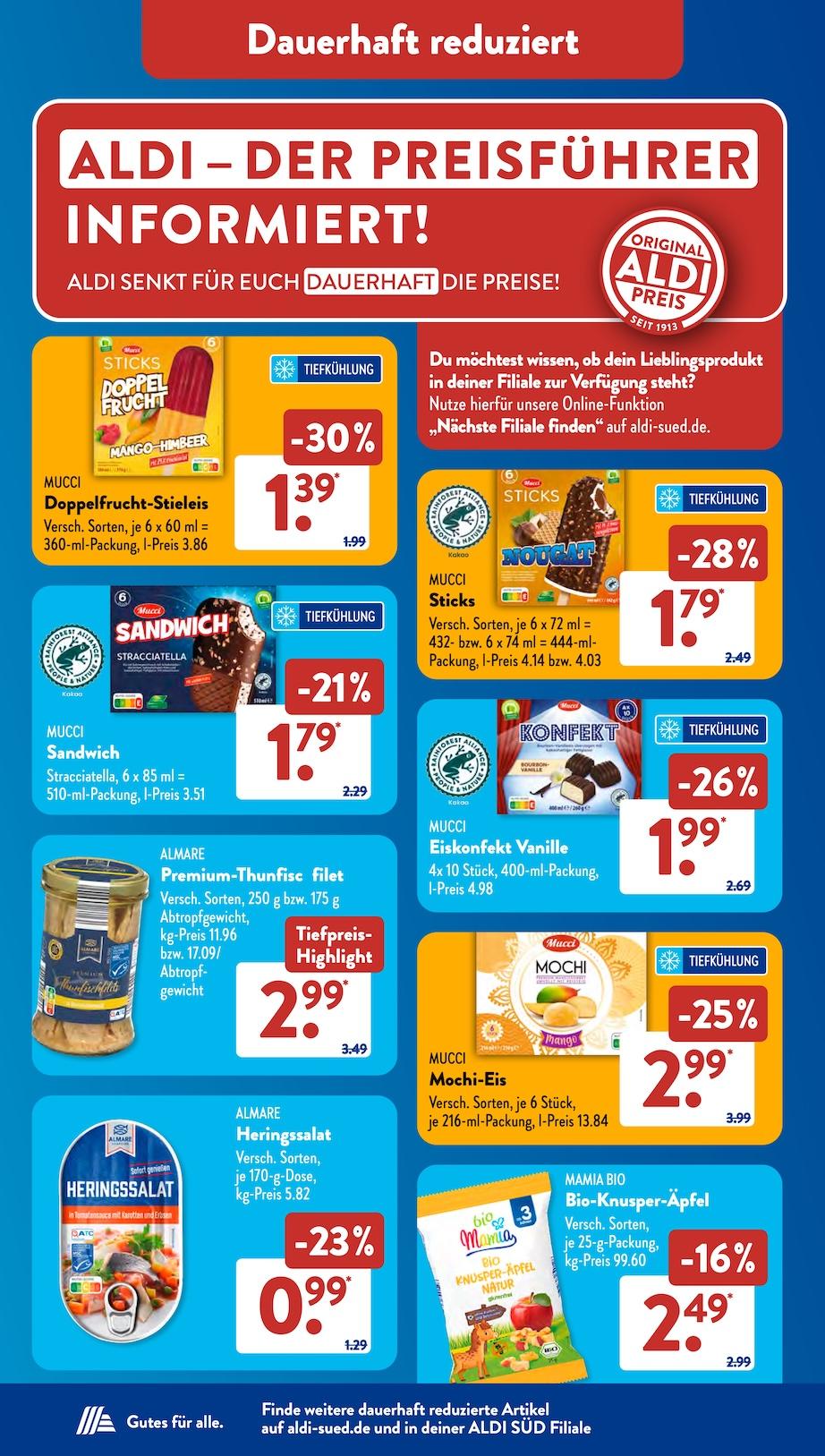 Aldi Aldi Süd Prospekt ab Montag Seite 22