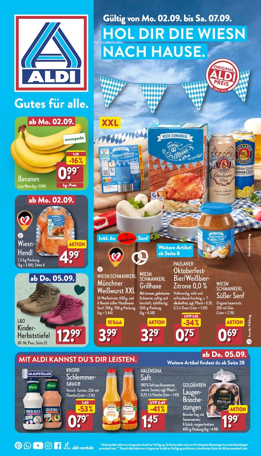 Aldi Aldi Nord Prospekt ab Montag Seite 1