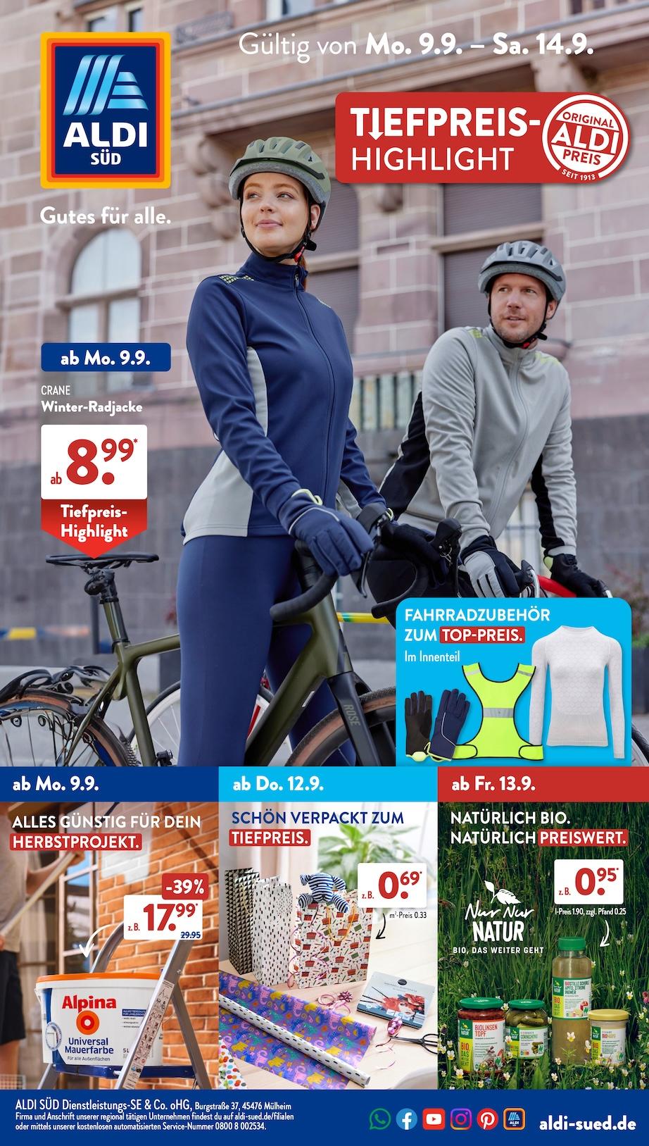 Aldi Aldi Süd Prospekt ab Montag Seite 1