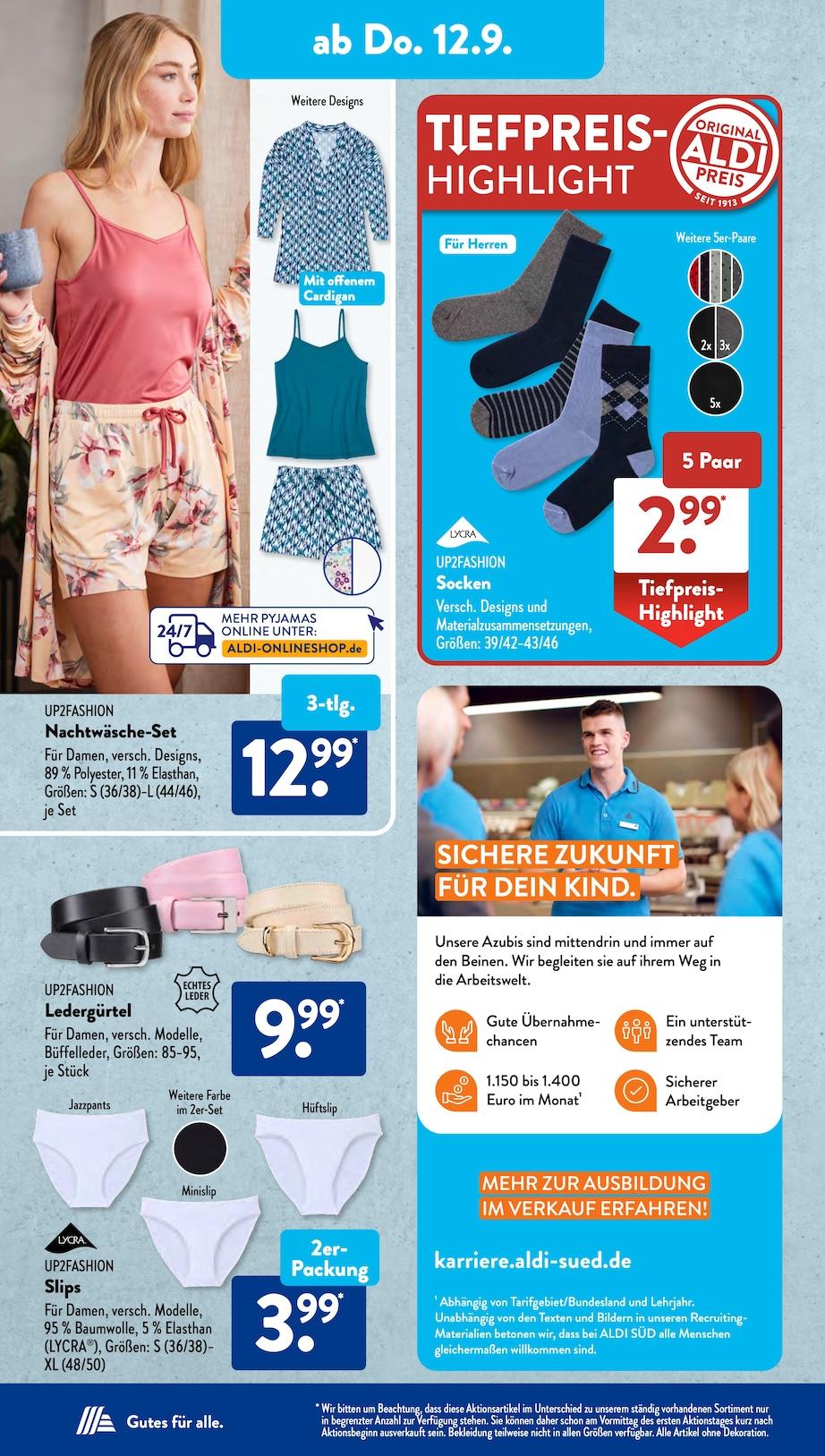 Aldi Aldi Süd Prospekt ab Montag Seite 12
