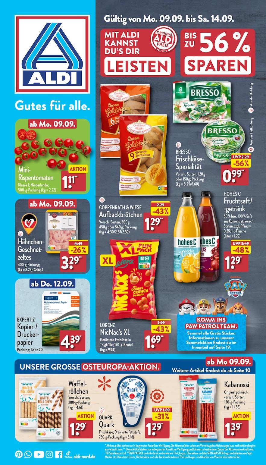 Aldi Aldi Nord Prospekt ab Montag Seite 1