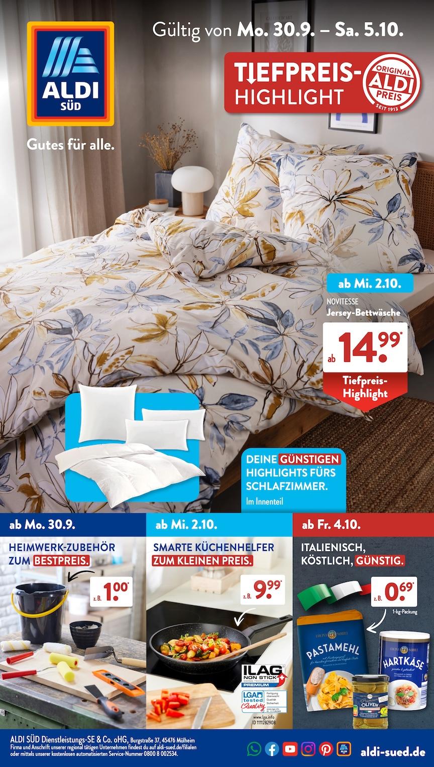 Aldi Aldi Süd Prospekt ab Montag Seite 1
