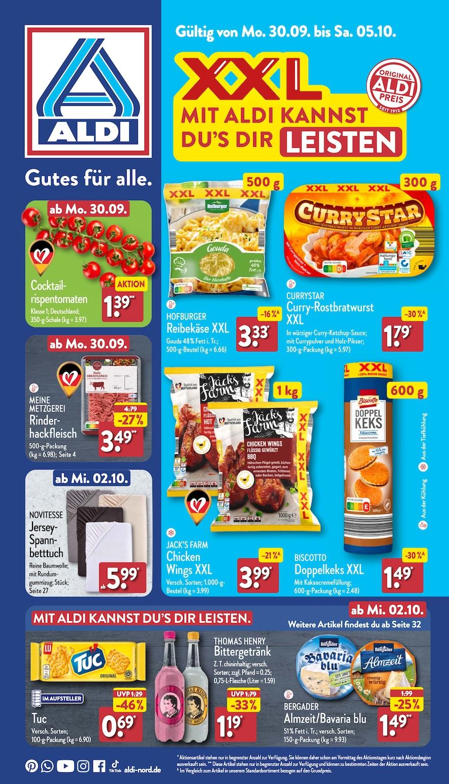 Aldi Aldi Nord Prospekt ab Montag Seite 1