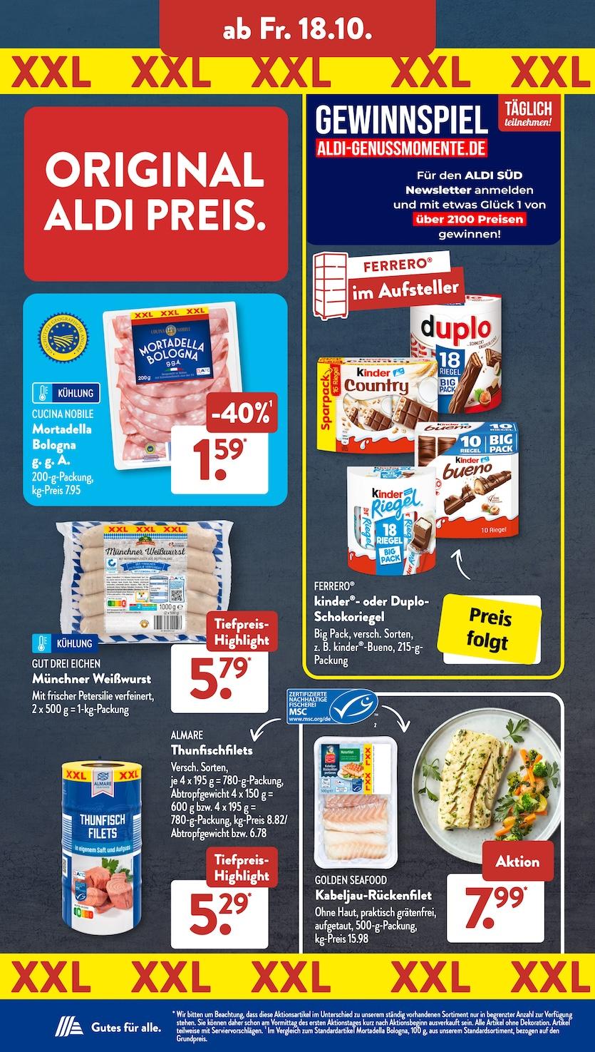 Aldi Aldi Süd Prospekt ab Montag Seite 22
