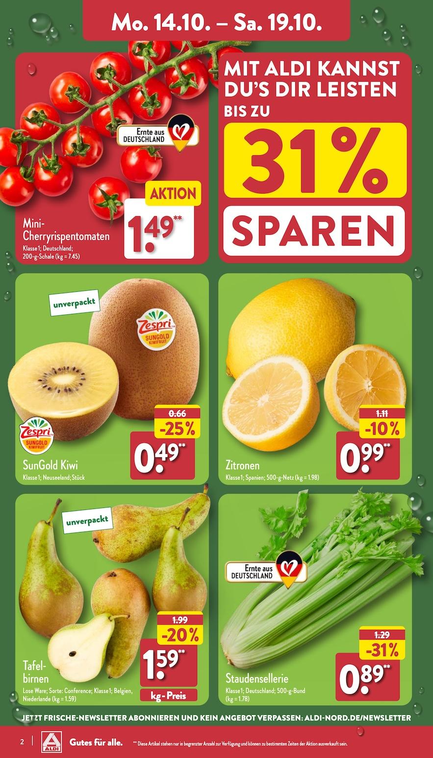 Aldi Aldi Nord Prospekt ab Montag Seite 2