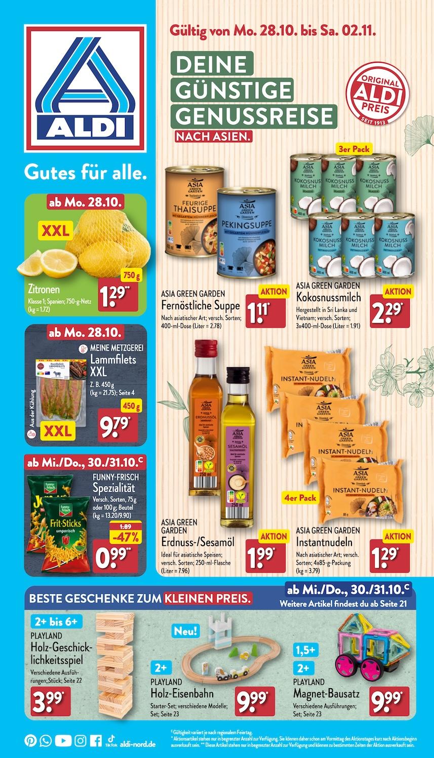 Aldi Aldi Nord Prospekt ab Montag Seite 1