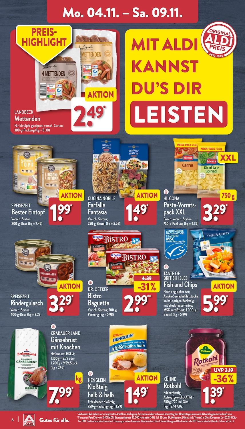 Aldi Aldi Nord Prospekt ab Montag Seite 6