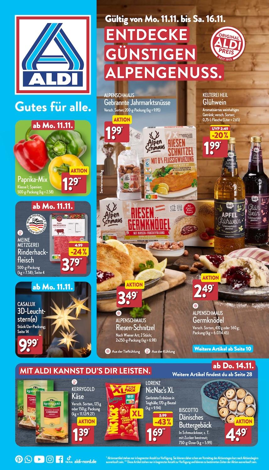 Aldi Aldi Nord Prospekt ab Montag Seite 1