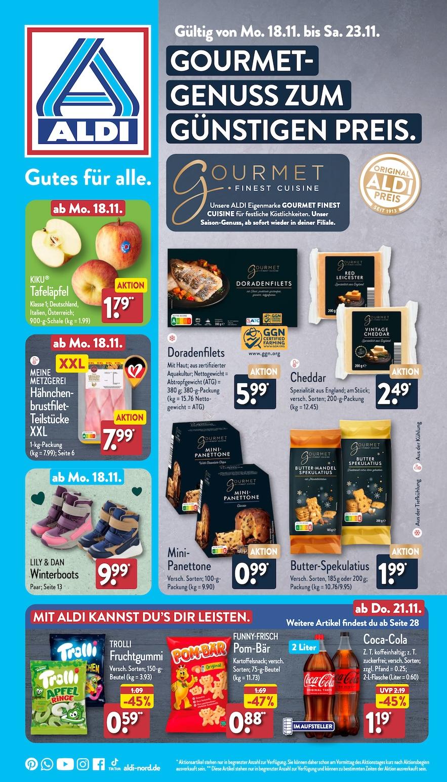 Aldi Aldi Nord Prospekt ab Montag Seite 1