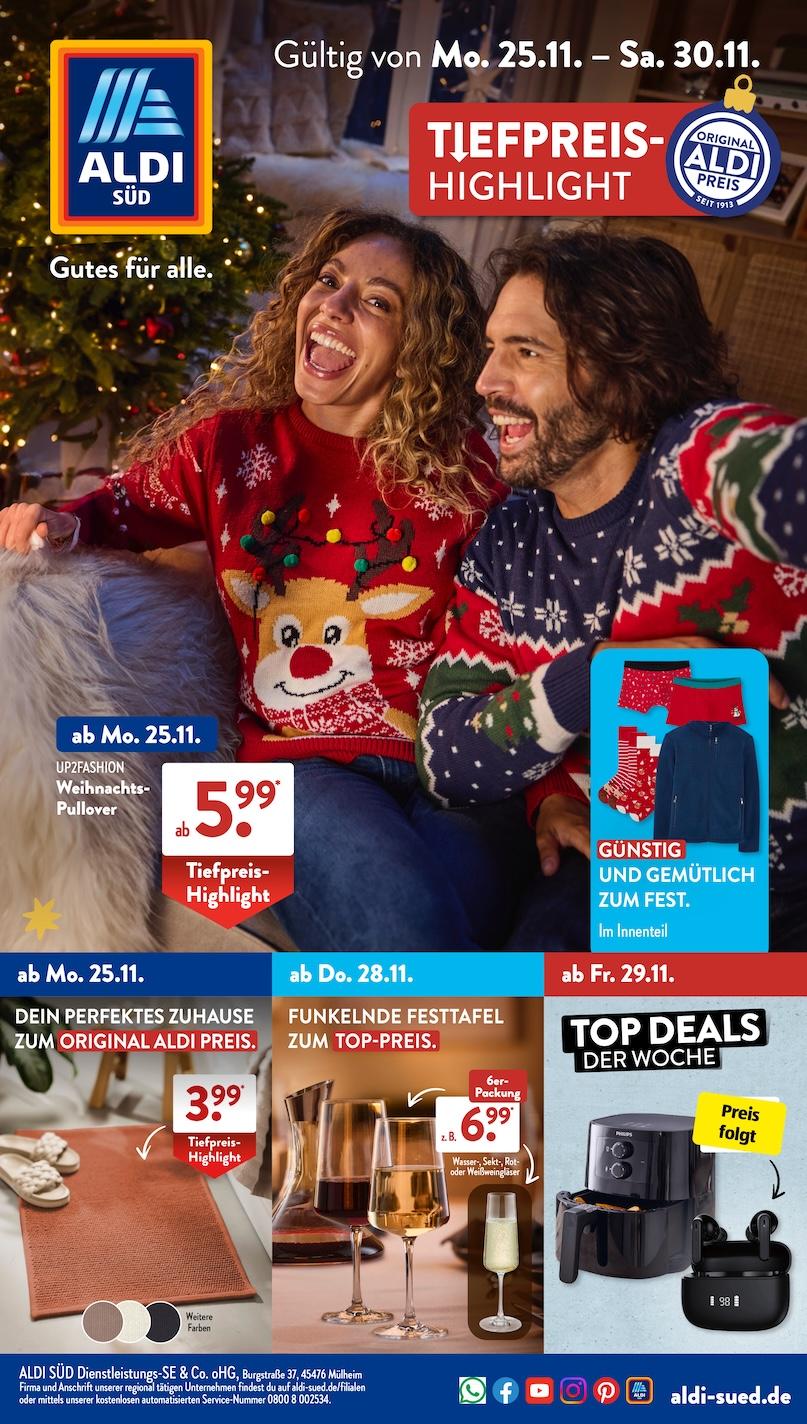 Aldi Aldi Süd Prospekt ab Montag Seite 1