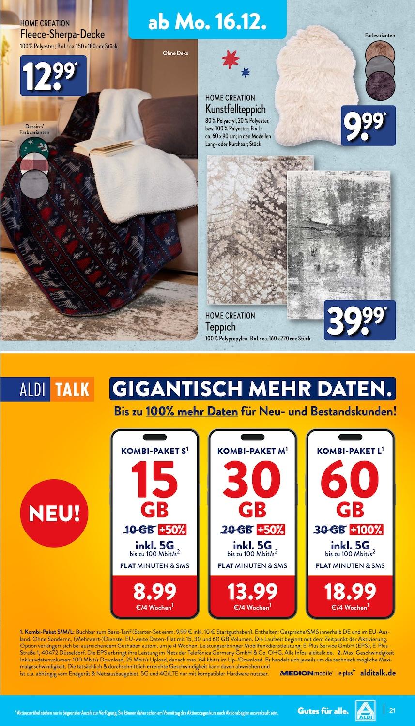 Aldi Aldi Nord Prospekt ab Montag Seite 21