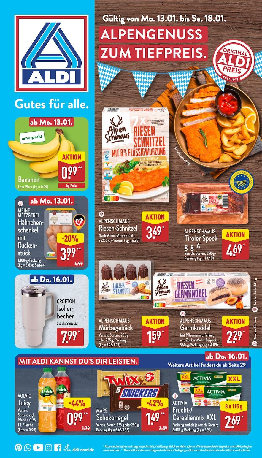 Aldi Aldi Nord Prospekt ab Montag Seite 1