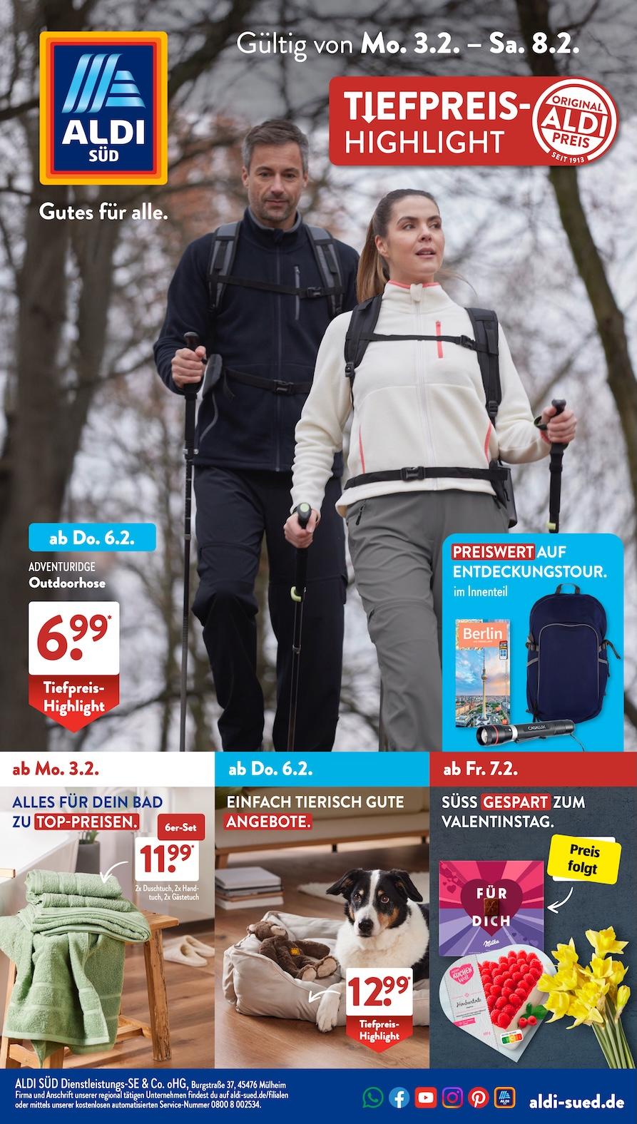 Aldi Aldi Süd Prospekt ab Montag Seite 1