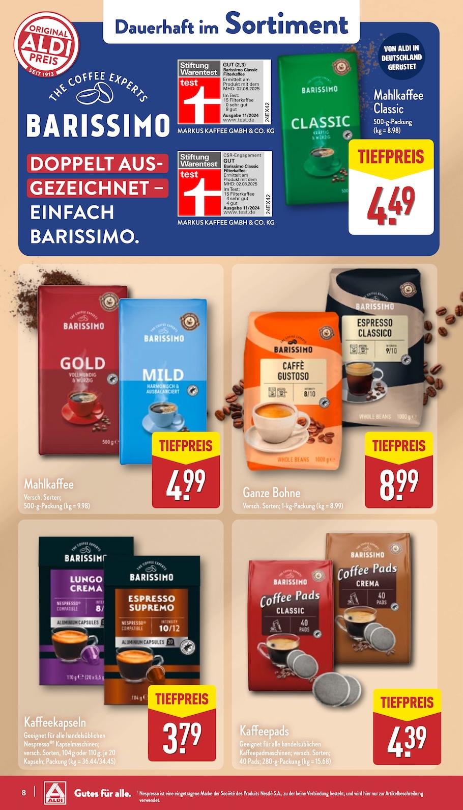 Aldi Aldi Nord Prospekt ab Montag Seite 8
