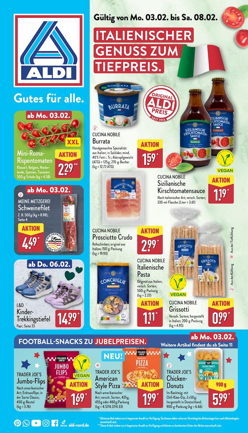 Aldi Aldi Nord Prospekt ab Montag Seite 1