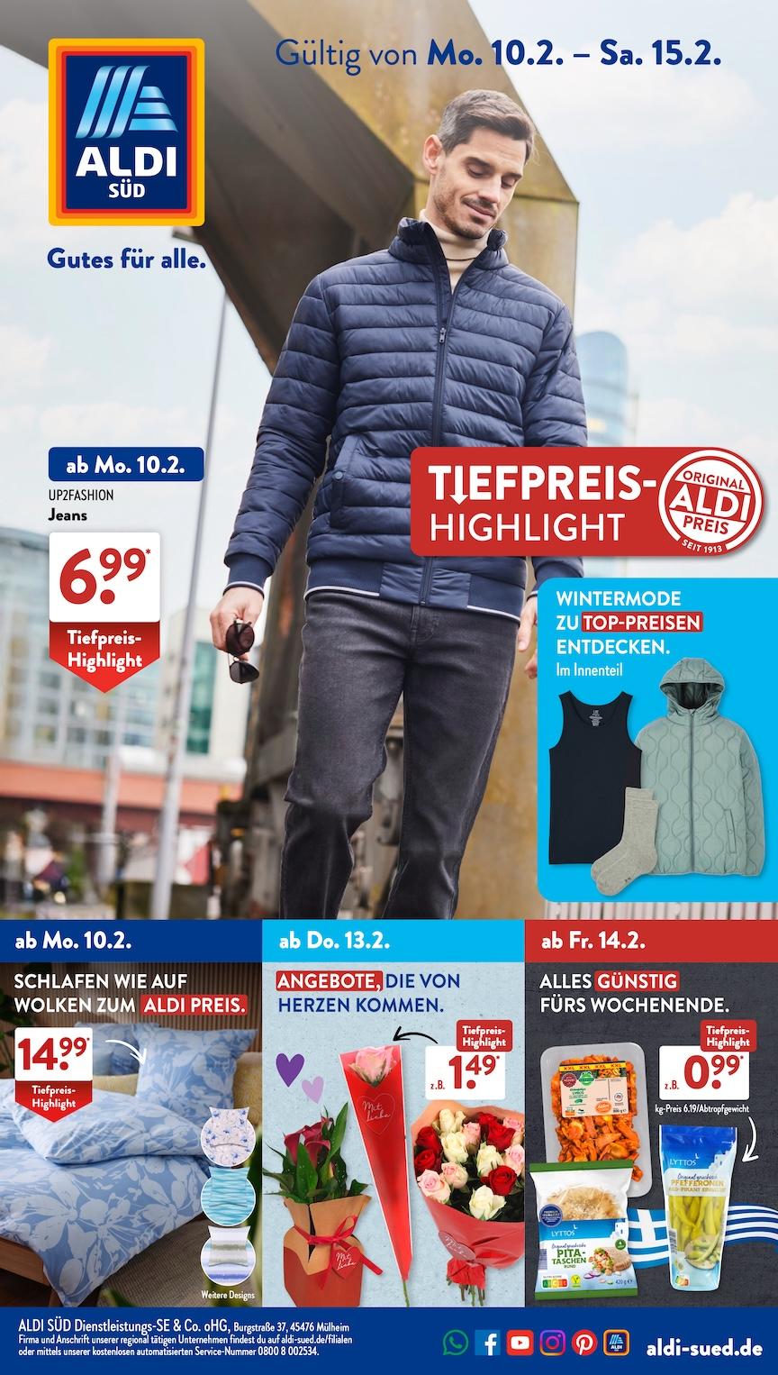 Aldi Aldi Süd Prospekt ab Montag Seite 1