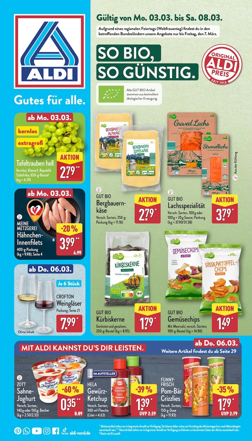 Aldi Aldi Nord Prospekt ab Montag Seite 1
