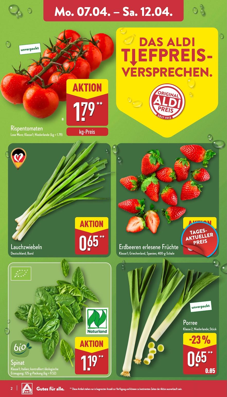 Aldi Aldi Nord Prospekt ab Montag Seite 2