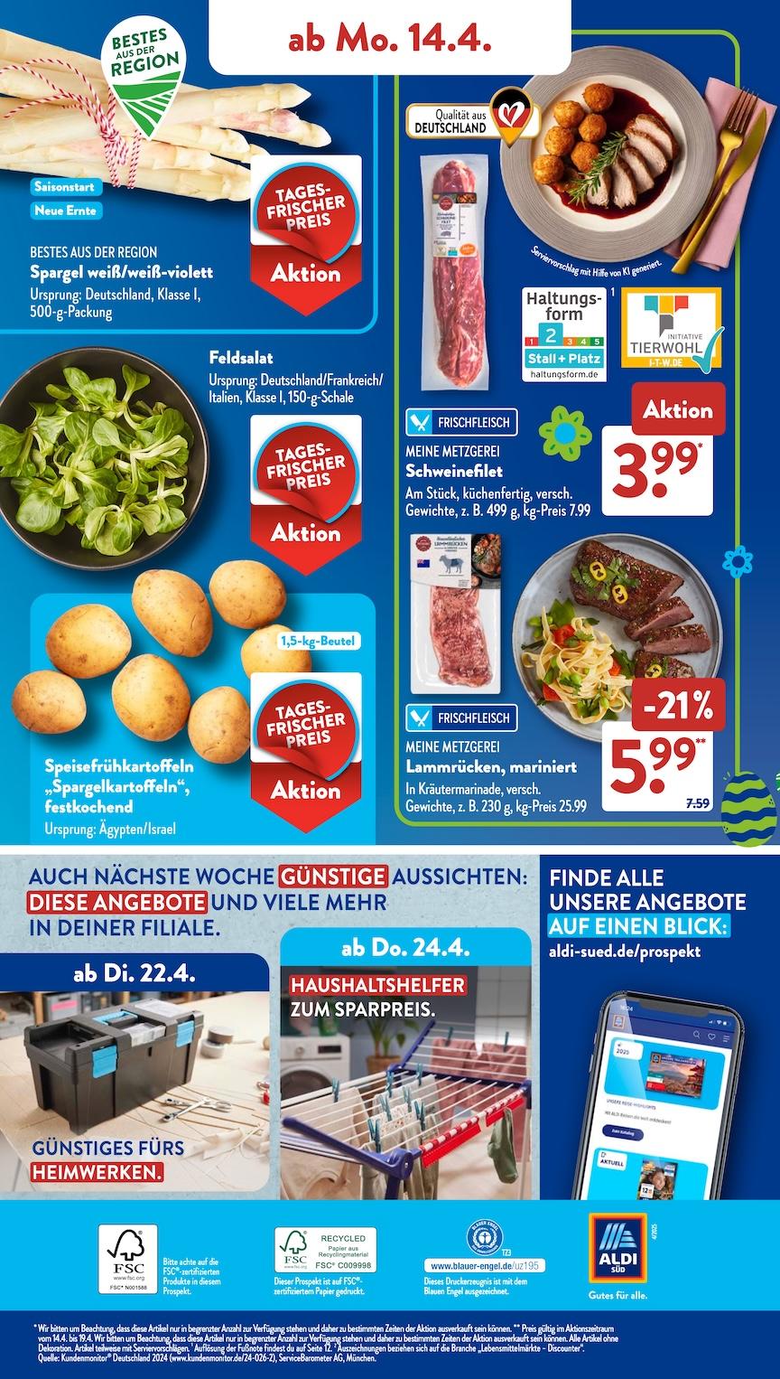 Aldi Aldi Süd Prospekt ab Montag Seite 19