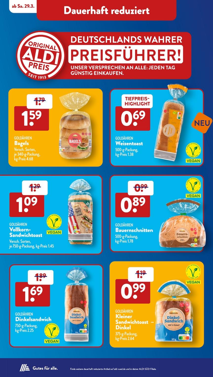 Aldi Aldi Süd Prospekt ab Montag Seite 2
