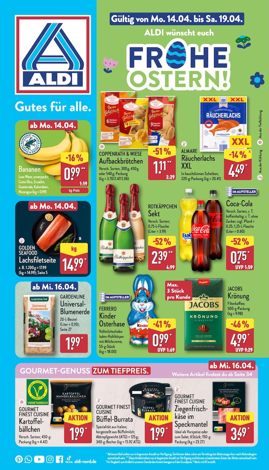 Aldi Aldi Nord Prospekt ab Montag Seite 1