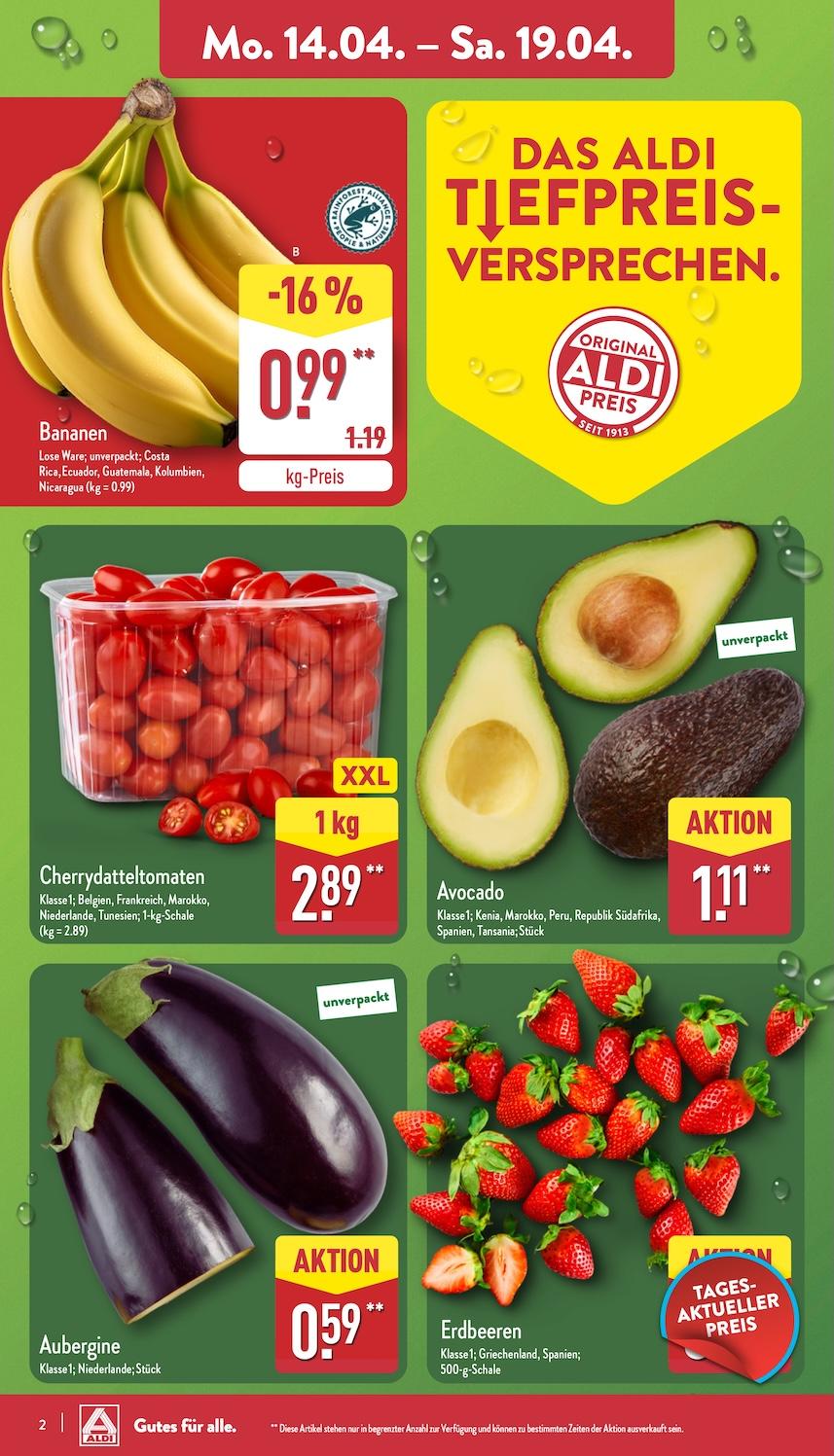 Aldi Aldi Nord Prospekt ab Montag Seite 2