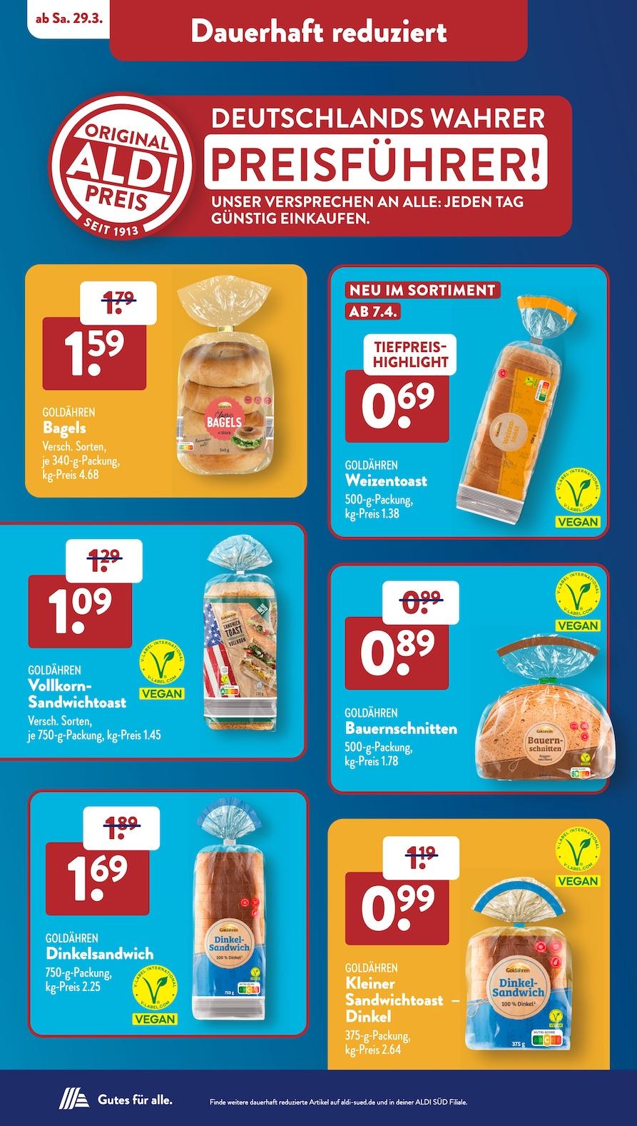 Aldi Aldi Süd Prospekt ab Dienstag Seite 2