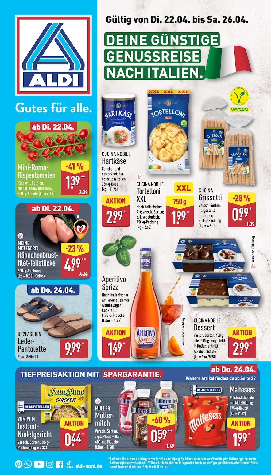 Aldi Aldi Nord Prospekt ab Montag Seite 1