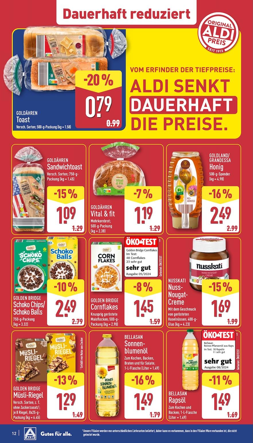Aldi Aldi Nord Prospekt ab Montag Seite 12