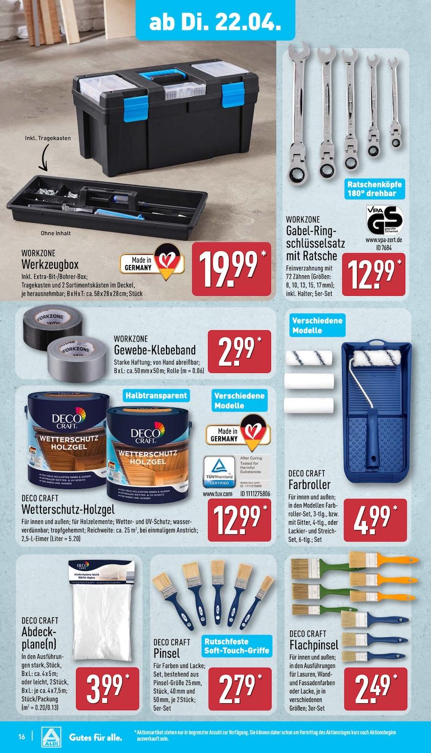 Aldi Aldi Nord Prospekt ab Montag Seite 16