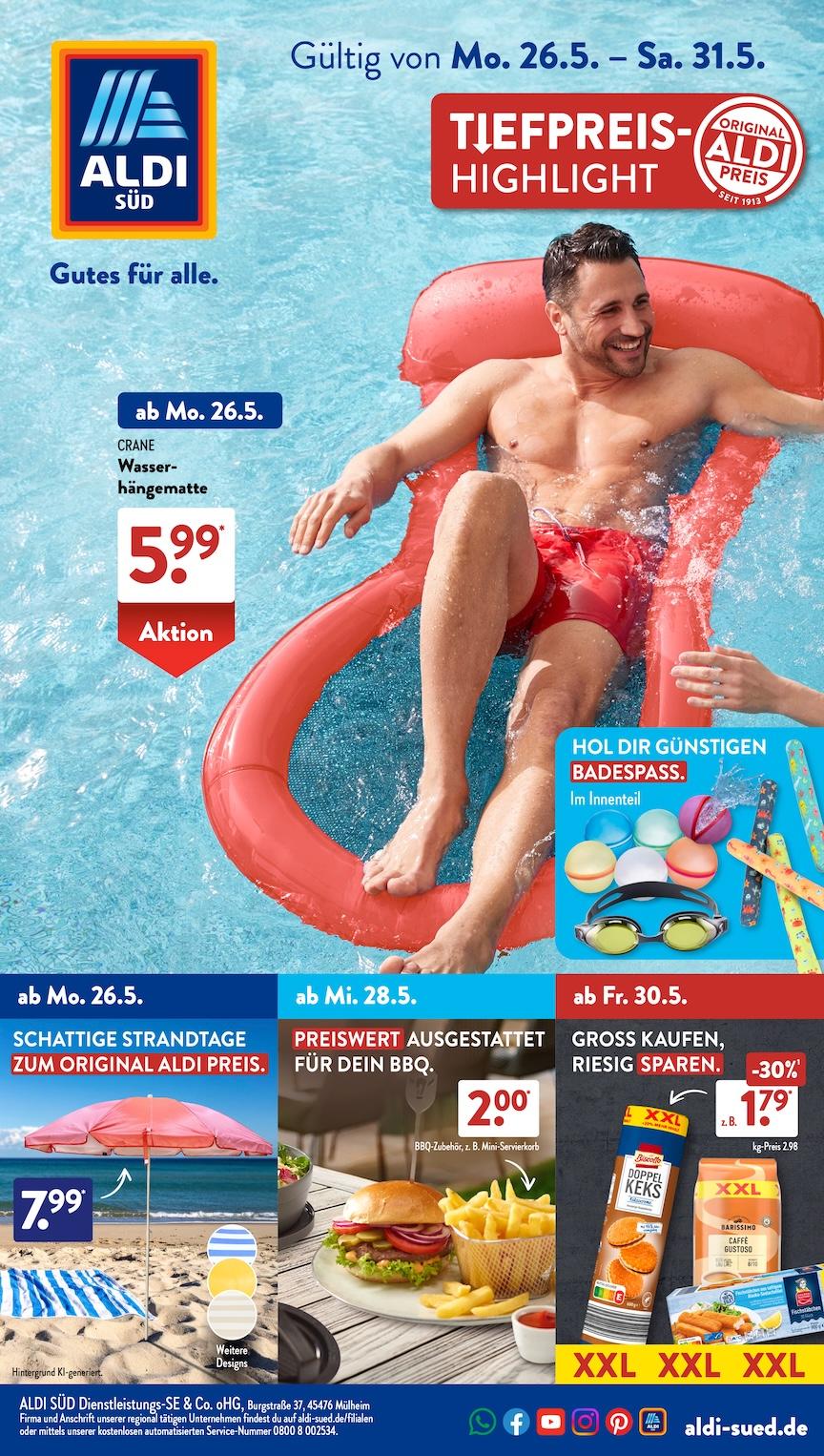 Aldi Aldi Süd Prospekt ab Montag Seite 1
