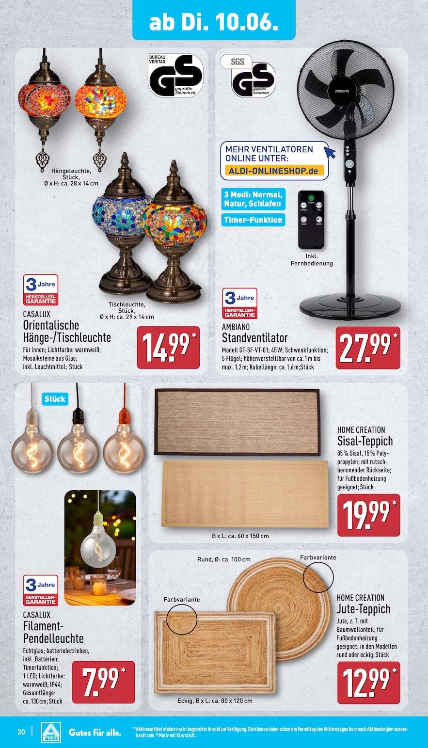 Aldi Aldi Nord Prospekt ab Dienstag Seite 20