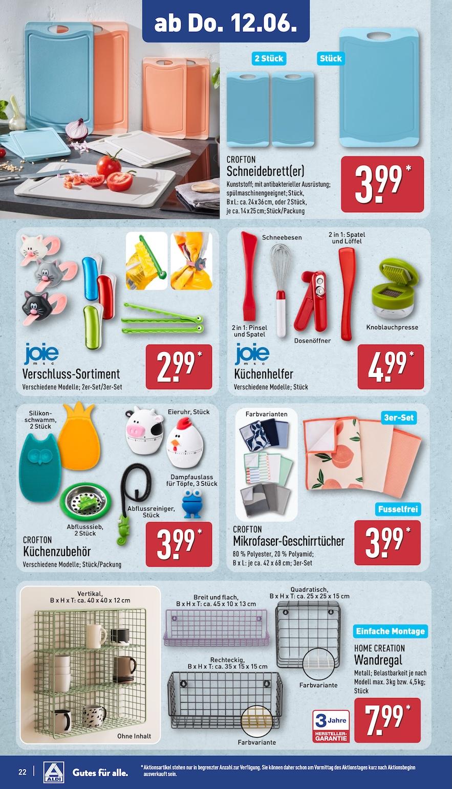 Aldi Aldi Nord Prospekt ab Dienstag Seite 22