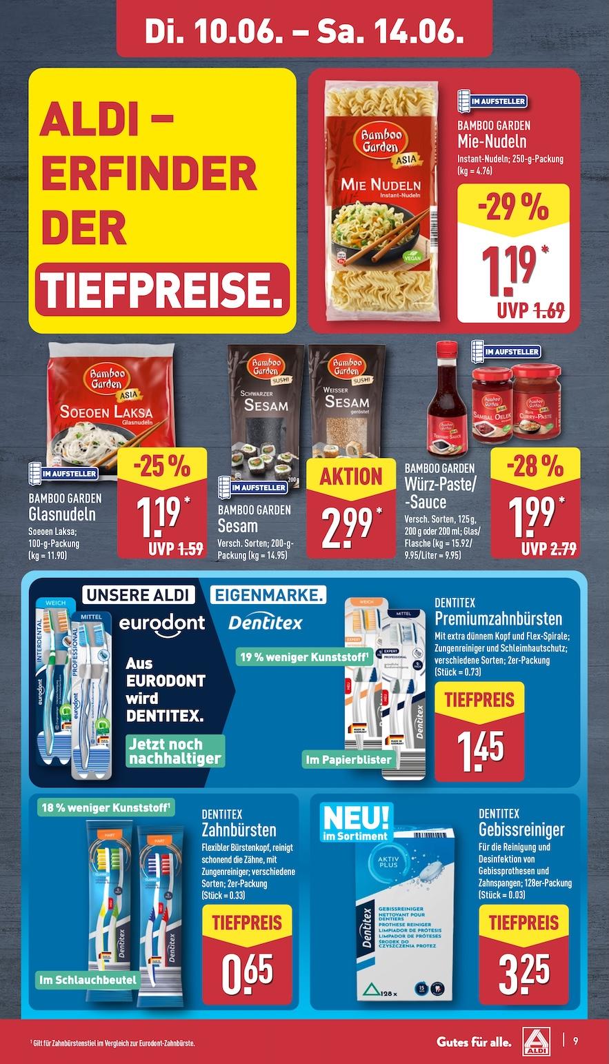 Aldi Aldi Nord Prospekt ab Dienstag Seite 9