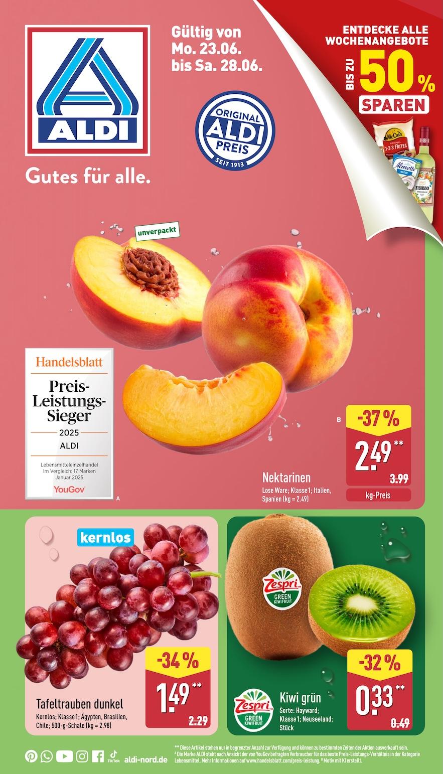 Aldi Aldi Nord Prospekt ab Montag Seite 1