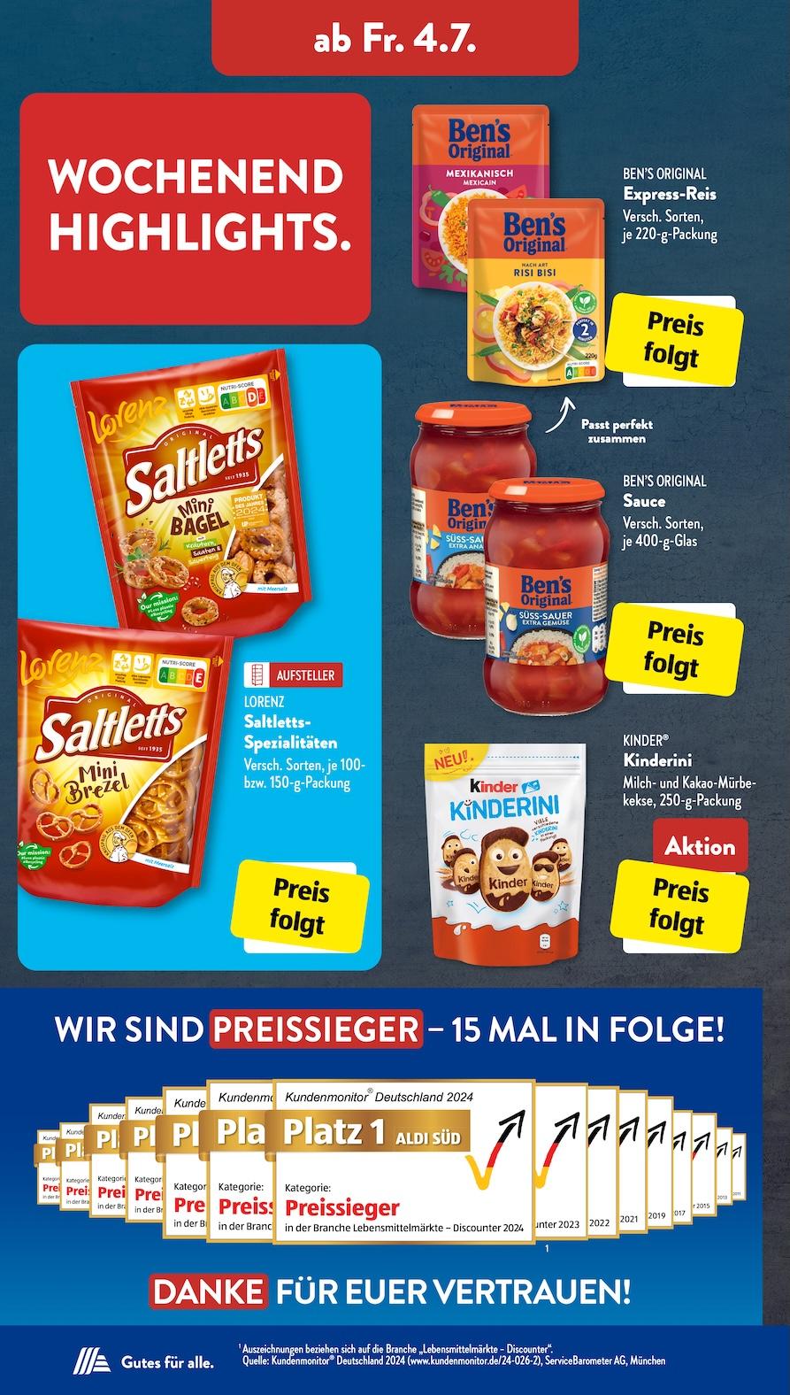 Aldi Aldi Süd Prospekt ab Montag Seite 15