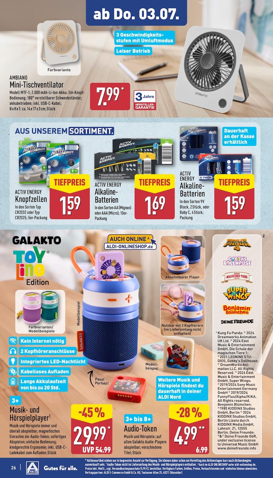 Aldi Aldi Nord Prospekt ab Montag Seite 26